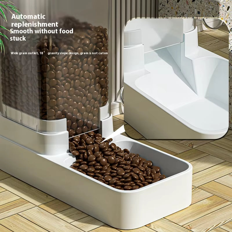 Gravity Pet Feeder and Water Dispenser Set Automatic Dog Feeder and Dog Water Dispenser for Dogs Cats Pets Animal Large Capacity