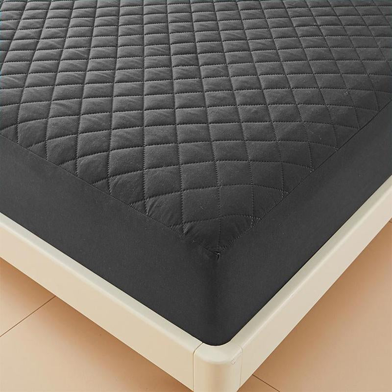 Solid Color Quilted Fitted Sheet without Pillowcase, 1/2 Counts/Set Soft Comfortable Breathable Fitted Sheet, Bedding Supplies for Home Bedroom Hotel