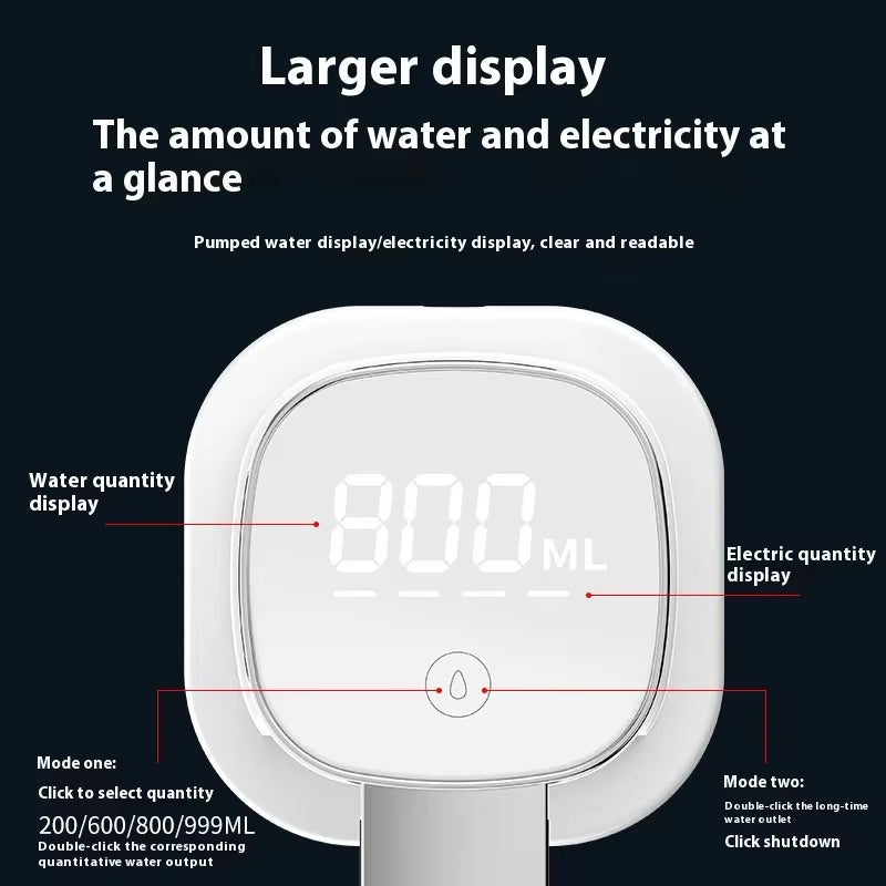 Foldable Water Pump Bottled Water Automatic Rechargeable Water Dispenser Portable Water Pump Folding Intelligent Dosing Pump
