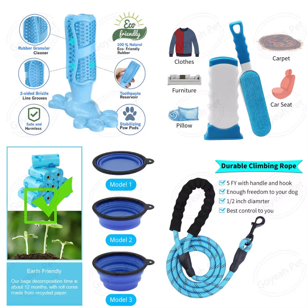 Custom Puppy Starter Kit Pet Accessories for Small and Medium Dogs