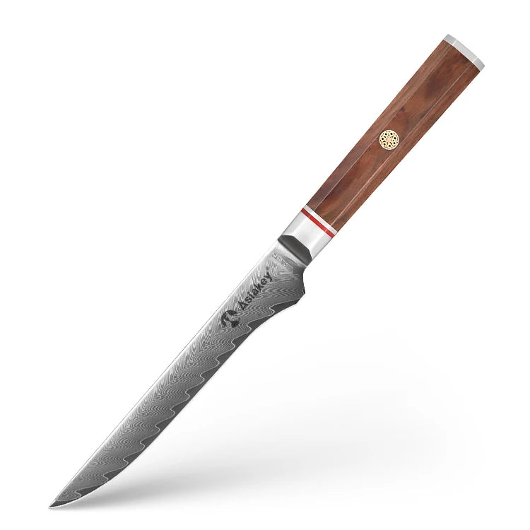 High Quality Professional Chef Knife Kits Rose Wood Handle Customized Logo Japanese Kitchen Knife Set