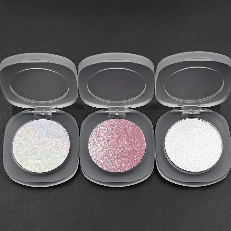 Wholesale Makeup Vegan Highlight Palette High Pigment Face Powder Cosmetic Private Label Waterproof Single Shimmer Highlighter