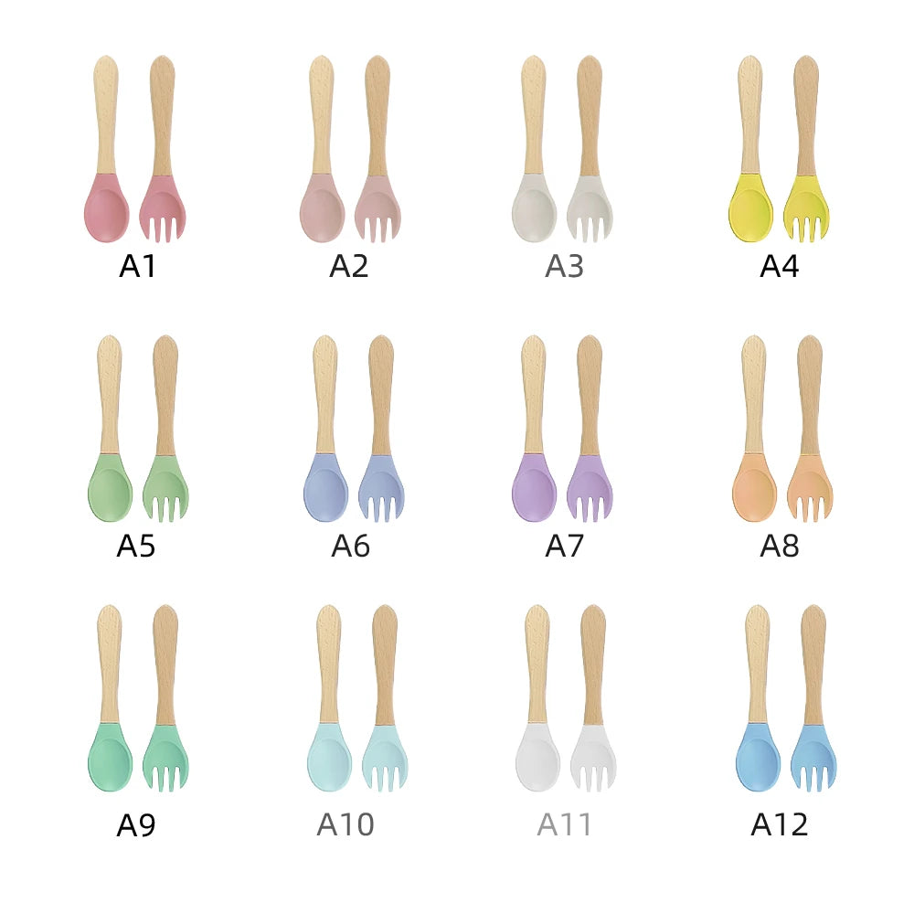 Kids Weaning Products Silicone Tableware Plate Bowl Spoon Fork Bebes Dishe Baby Feeding Sets Supplies for Reborn Baby
