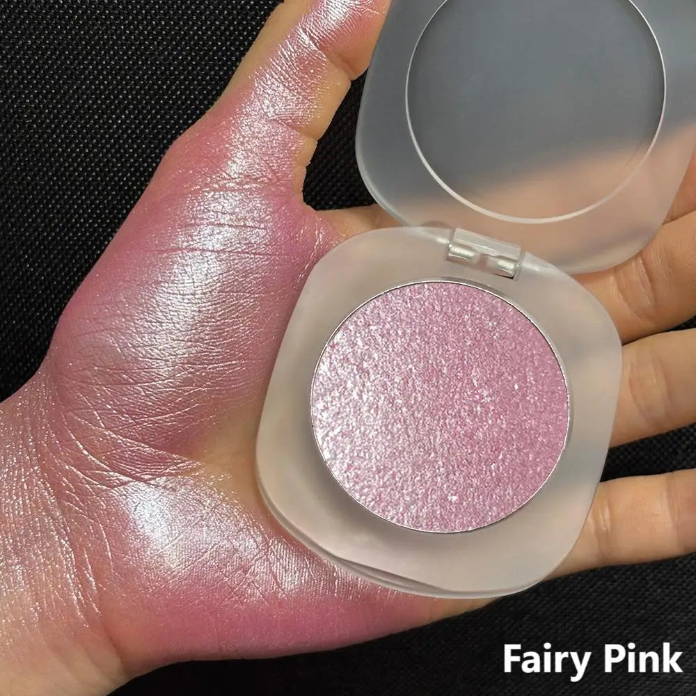 Wholesale Makeup Vegan Highlight Palette High Pigment Face Powder Cosmetic Private Label Waterproof Single Shimmer Highlighter