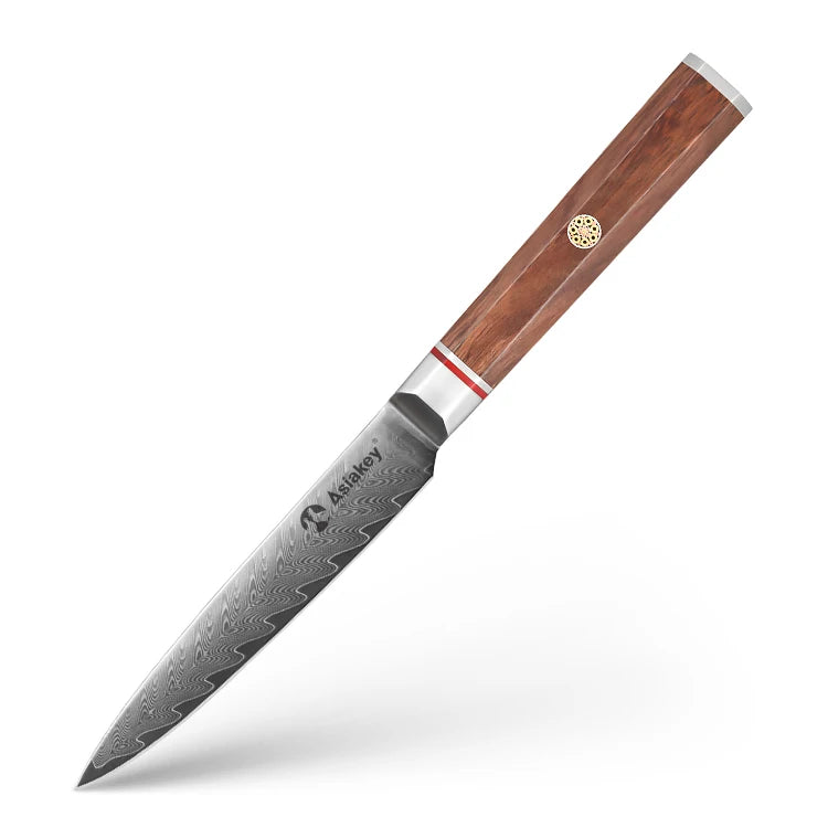 High Quality Professional Chef Knife Kits Rose Wood Handle Customized Logo Japanese Kitchen Knife Set