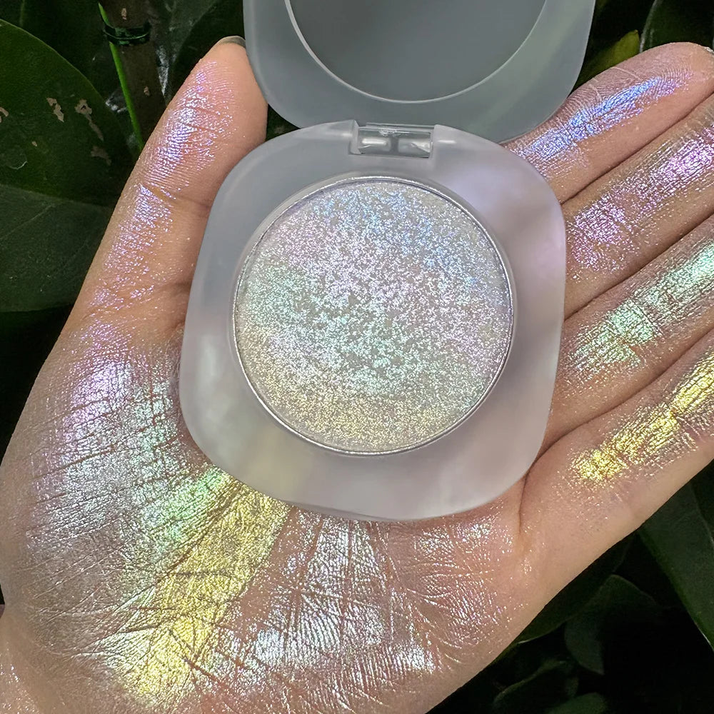 Wholesale Makeup Vegan Highlight Palette High Pigment Face Powder Cosmetic Private Label Waterproof Single Shimmer Highlighter