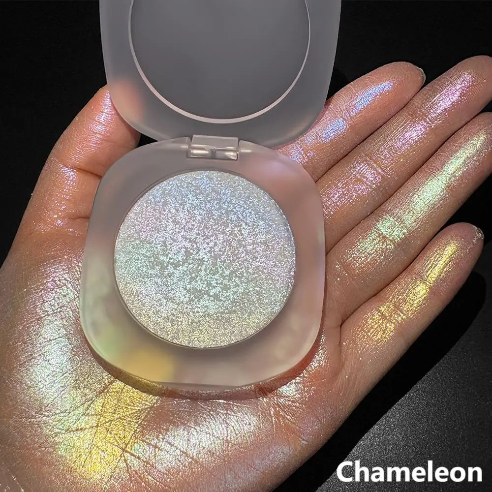 Wholesale Makeup Vegan Highlight Palette High Pigment Face Powder Cosmetic Private Label Waterproof Single Shimmer Highlighter