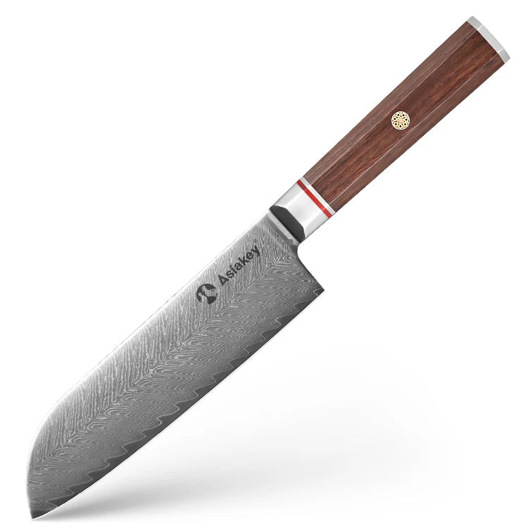 High Quality Professional Chef Knife Kits Rose Wood Handle Customized Logo Japanese Kitchen Knife Set