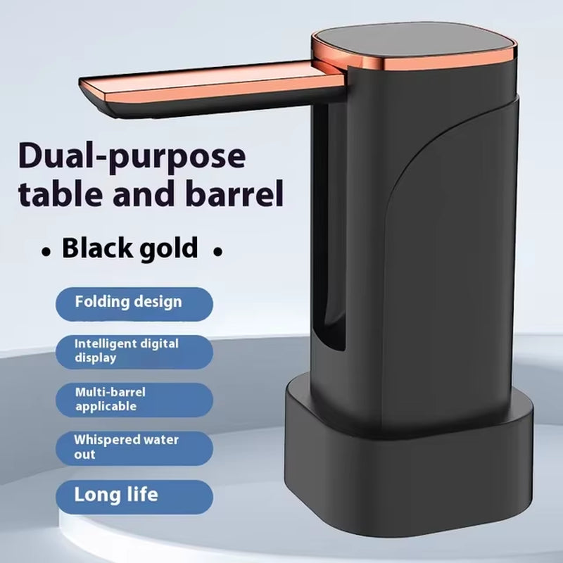 Foldable Water Pump Bottled Water Automatic Rechargeable Water Dispenser Portable Water Pump Folding Intelligent Dosing Pump