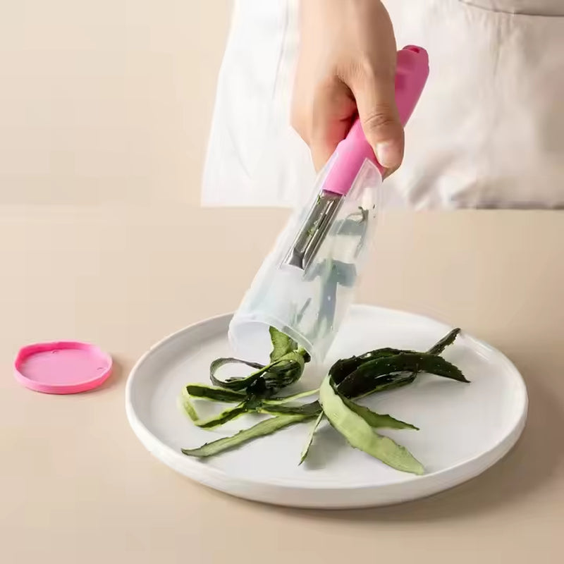 Manual Fruit Peeler Household Storage Vegetable Tools with Comfortable Handheld Design