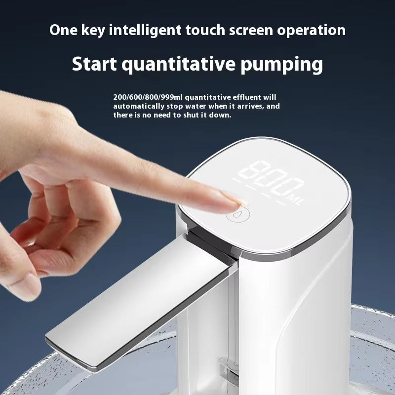 Foldable Water Pump Bottled Water Automatic Rechargeable Water Dispenser Portable Water Pump Folding Intelligent Dosing Pump