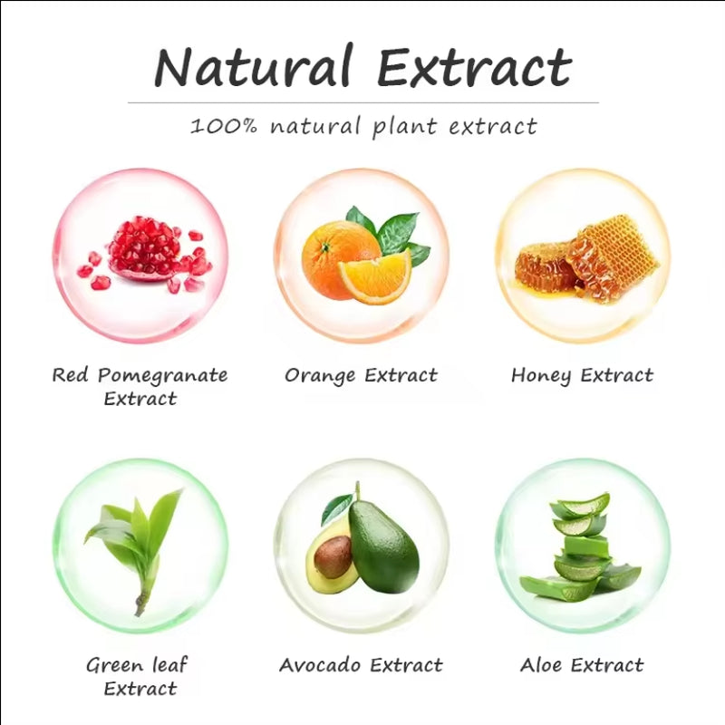 Ready to Ship Boxed Fruit Facial Mask 5Pc Natural Plant Essence Mild Face Skincare Variety Mask Set Korean Ingredient Sheet Mask