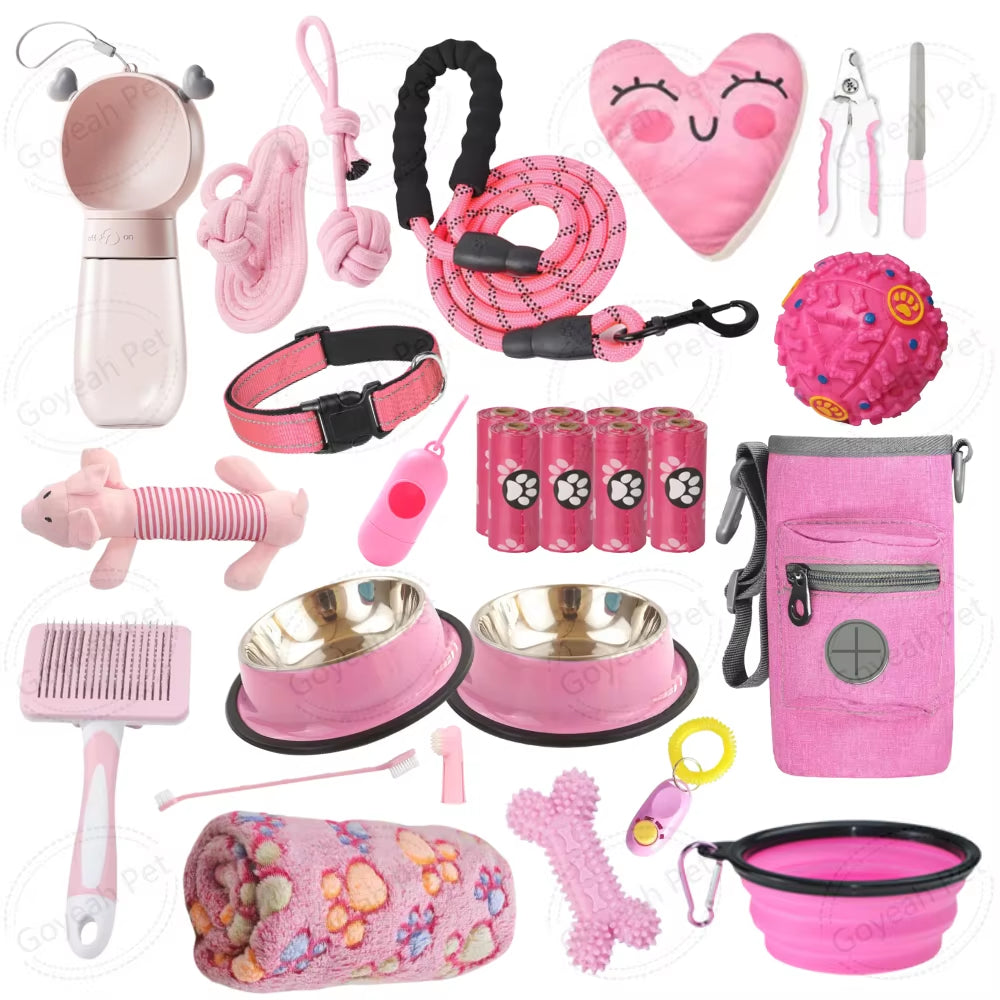 Custom Puppy Starter Kit Pet Accessories for Small and Medium Dogs