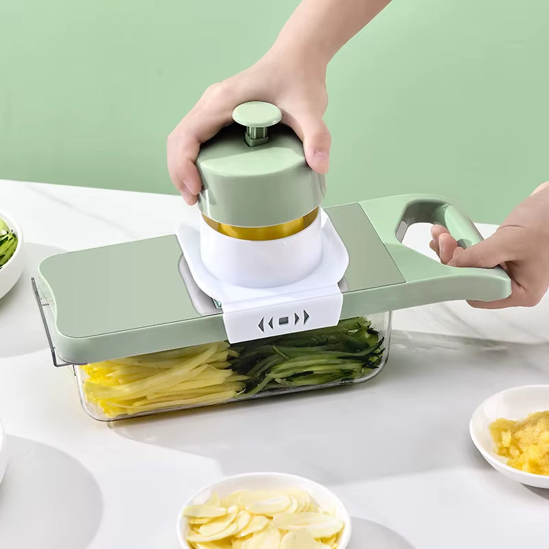 2025 New Design Manual Stainless Steel Metal Cutter Multi-Functional Potato Peeler Cheese Slicer Garlic Chopper