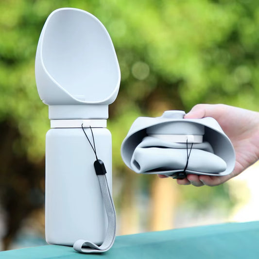 Outdoor Portable Water Cup for Walking Dogs and Cats Cute Dog Food Water Dispenser Pet Bowl with Bottle