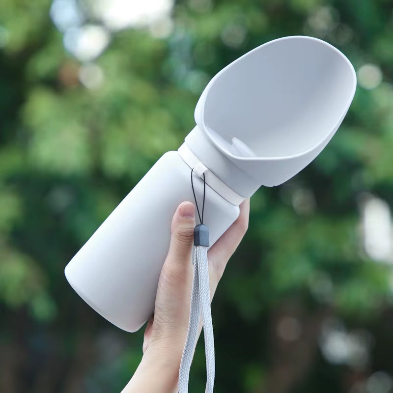 Outdoor Portable Water Cup for Walking Dogs and Cats Cute Dog Food Water Dispenser Pet Bowl with Bottle