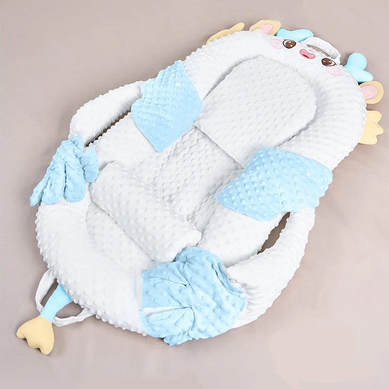 Electric Baby Lounger Detachable Palm Crib Soothing Baby Pillow Sleep Nest Tapping Hand Toy Baby Nest Lounger Bed for Newborn
