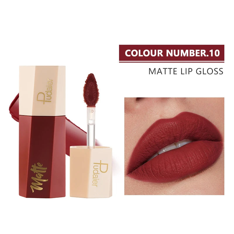Wholesale Cosmetics High Pigment 14Colors Velvet Matte Liquid Lipstick Set Waterproof Moisturizing Lipgloss Makeup Private Label