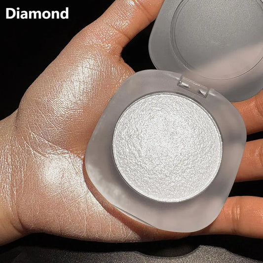 Wholesale Makeup Vegan Highlight Palette High Pigment Face Powder Cosmetic Private Label Waterproof Single Shimmer Highlighter