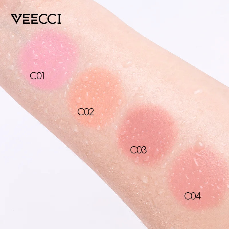 Lady'S Face Beauty Makeup Pink Waterproof Nude Pink Color Liquid Blush