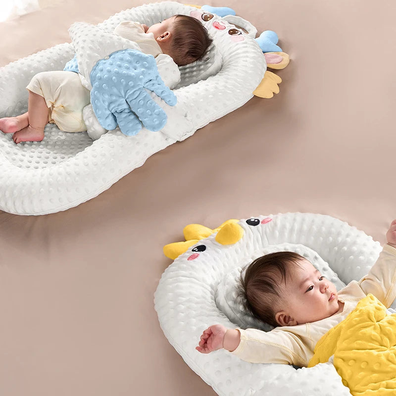 Electric Baby Lounger Detachable Palm Crib Soothing Baby Pillow Sleep Nest Tapping Hand Toy Baby Nest Lounger Bed for Newborn