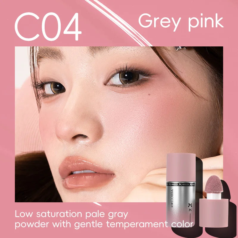 Lady'S Face Beauty Makeup Pink Waterproof Nude Pink Color Liquid Blush