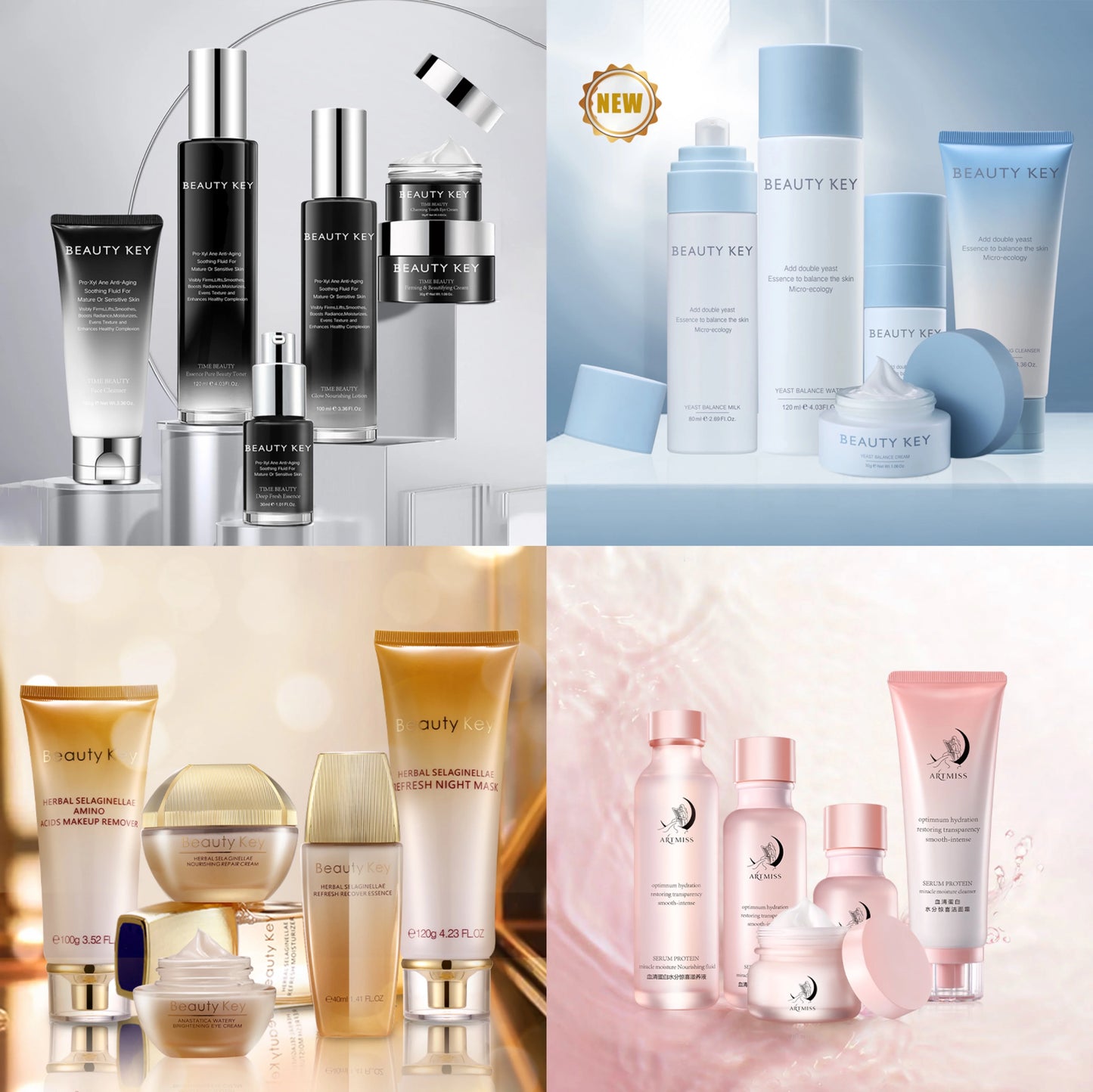 Professional Beauty Skin Care Products anti Aging Whitening Organic Private Label Korean Korean Skin Care Set