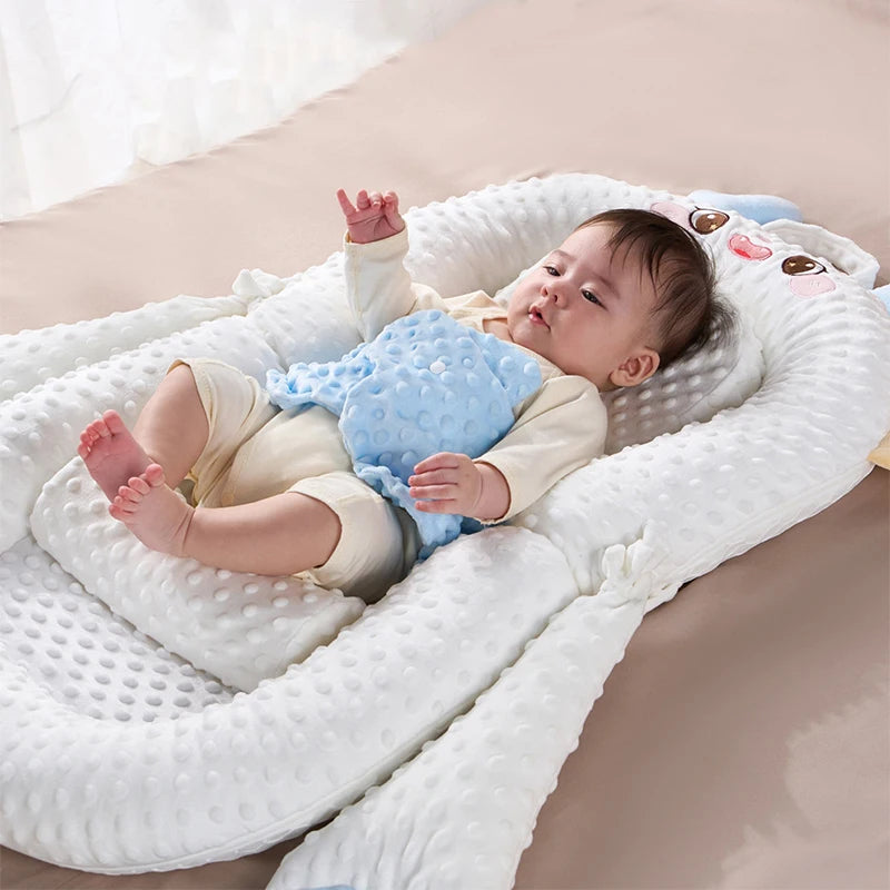 Electric Baby Lounger Detachable Palm Crib Soothing Baby Pillow Sleep Nest Tapping Hand Toy Baby Nest Lounger Bed for Newborn