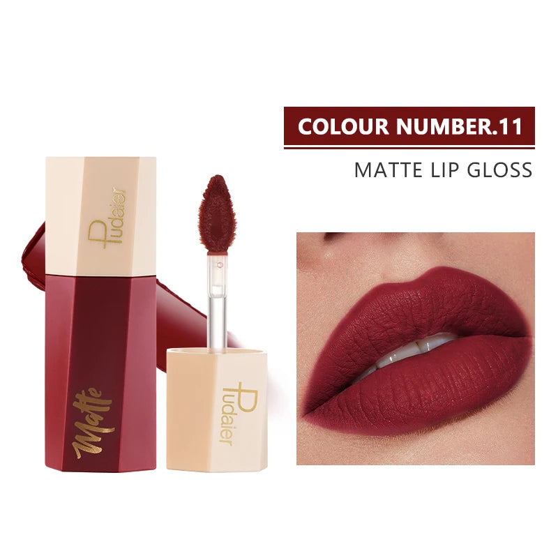 Wholesale Cosmetics High Pigment 14Colors Velvet Matte Liquid Lipstick Set Waterproof Moisturizing Lipgloss Makeup Private Label