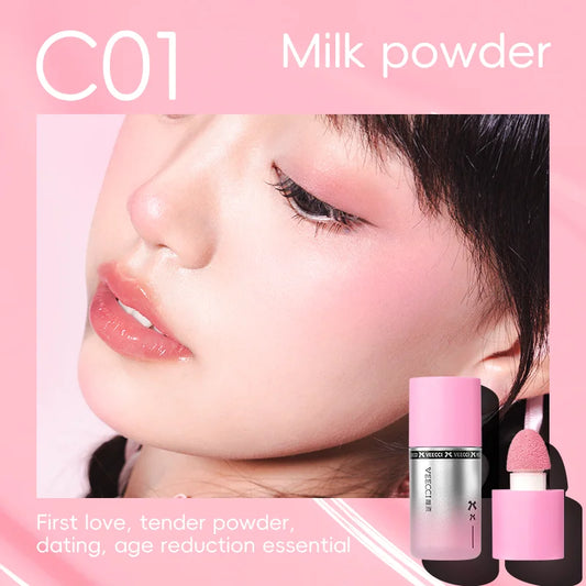 Lady'S Face Beauty Makeup Pink Waterproof Nude Pink Color Liquid Blush