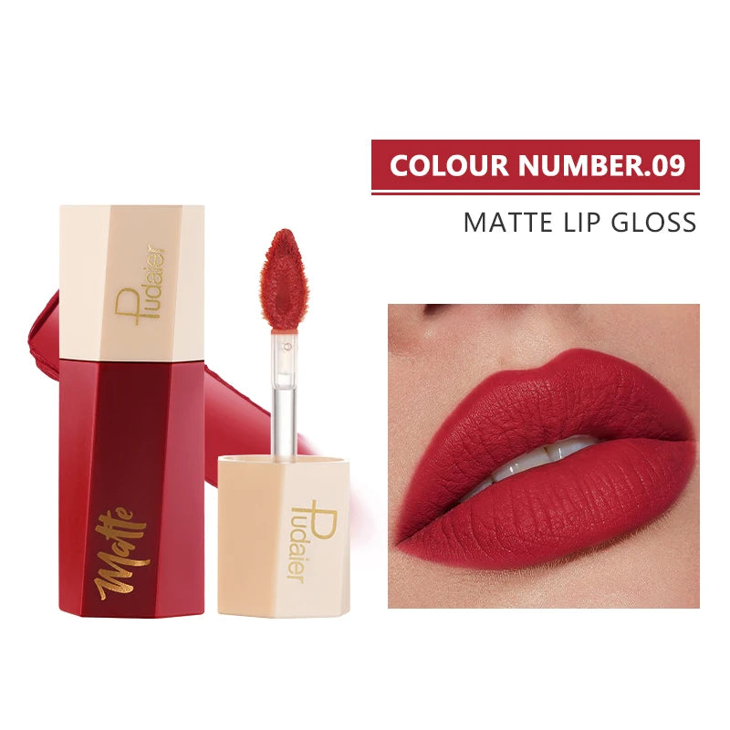 Wholesale Cosmetics High Pigment 14Colors Velvet Matte Liquid Lipstick Set Waterproof Moisturizing Lipgloss Makeup Private Label