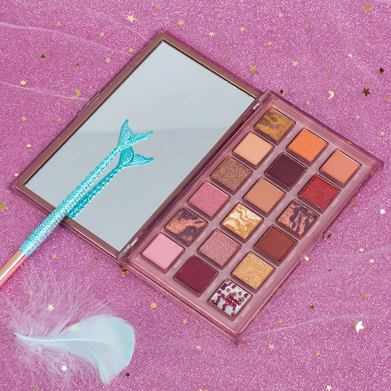 Makeup Wholesale 18 Colors Long Lasting Vegan Makeup Matte Shimmer High Pigment New Arrival Customizable Eyeshadow Palette