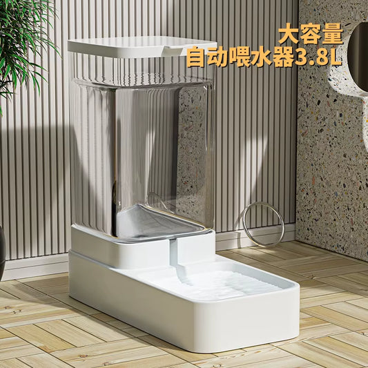 Gravity Pet Feeder and Water Dispenser Set Automatic Dog Feeder and Dog Water Dispenser for Dogs Cats Pets Animal Large Capacity