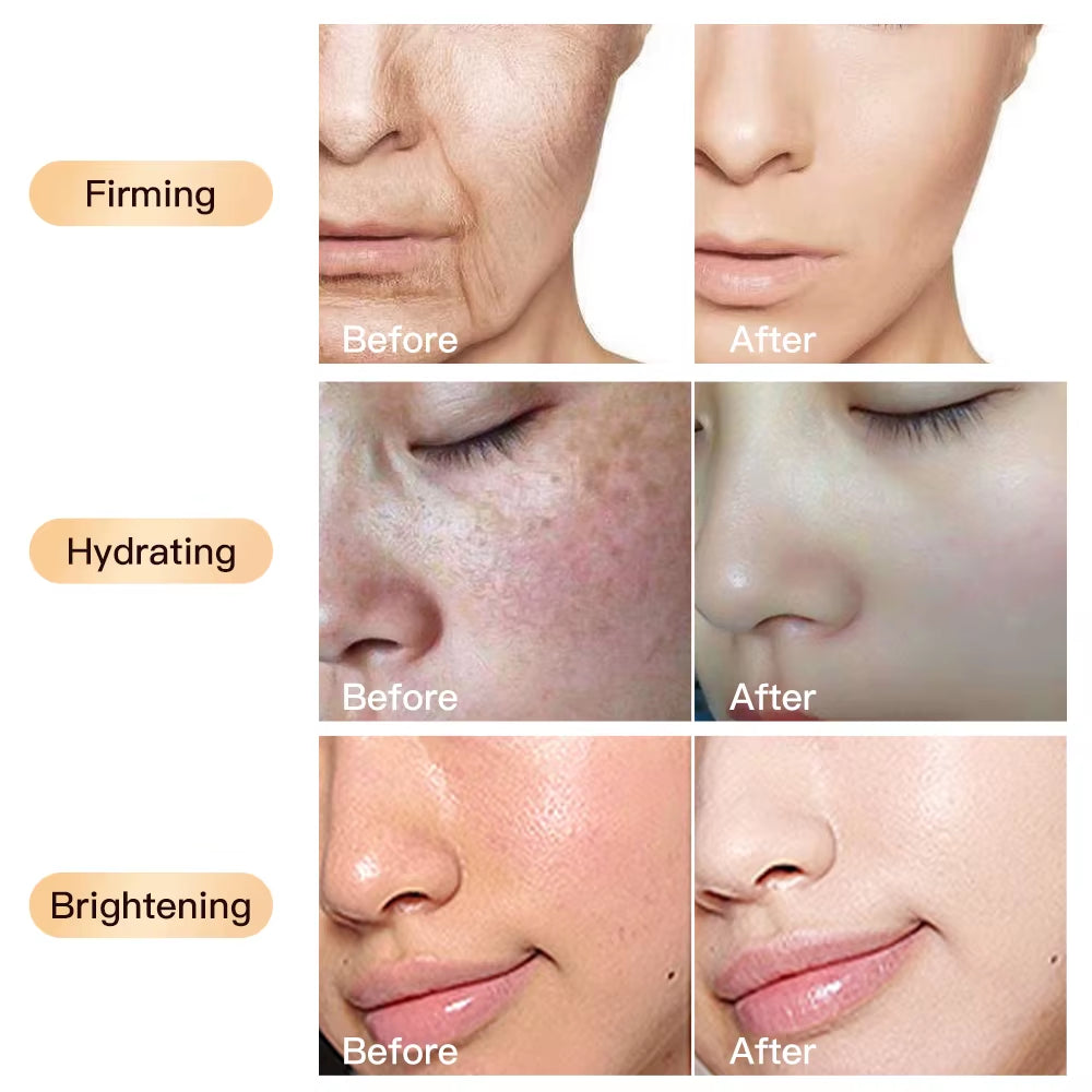 Natural Collagen Skincare Korean Private Label Natural Pure Organic Rice Water Wholesale Anti-Wrinkle Anti-Aging Skin Care Set